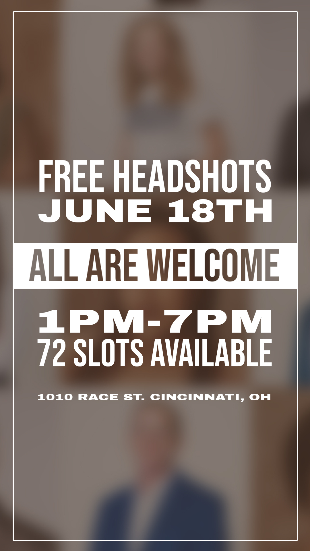 Rooted Free Headshot Day Stories Graphic