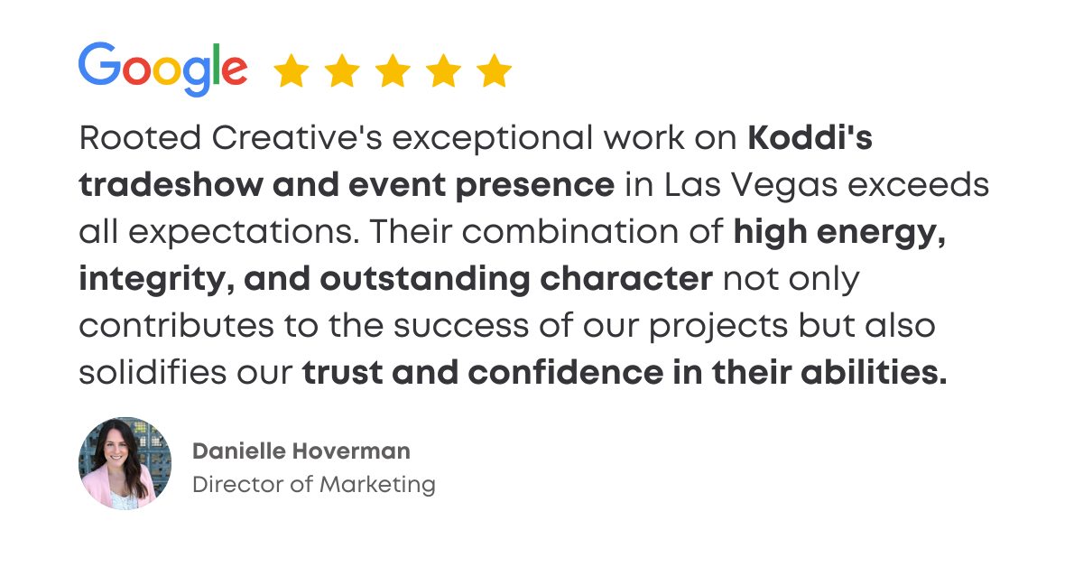 trade show testimonial